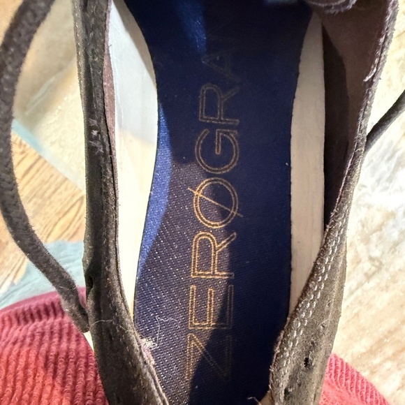 Men’s COLE HAAN ZeroGrand Wingtip black suede leather oxfords- Size 12 - Picture 8 of 9